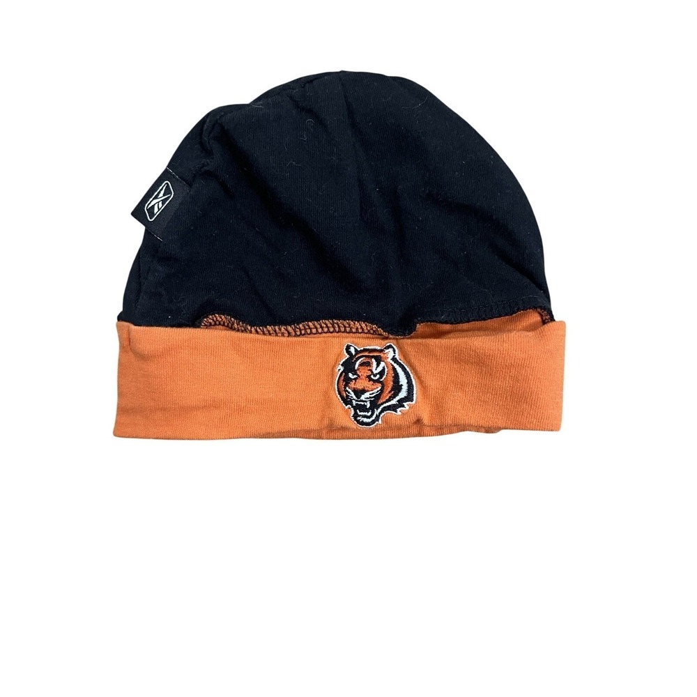 NFL Cincinatti Bengals Newborn Baby Orange Black Tiger Logo Cap‎ Hat